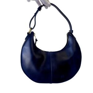 Portland Leather Company Nora Shoulder Hand Bag Shoulder Hobo Blue Classic Size